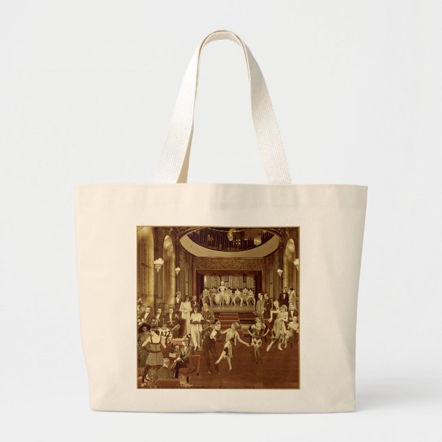 Art Deco Jumbo Stoffbeutel (Vorne)