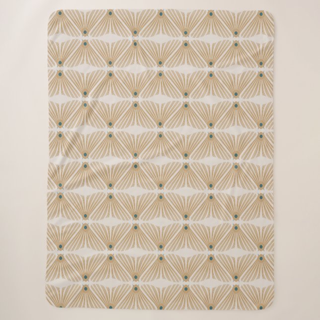 Art Deco Käfer Pastell Sherpadecke (Vorderseite)
