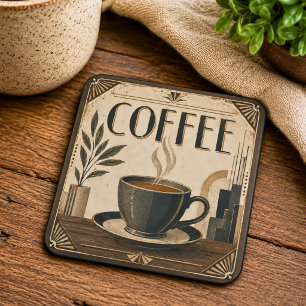 Art Deco Kaffee  Getränkeuntersetzer