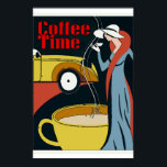 Art Deco-Kaffeezeit Poster<br><div class="desc">Art Deco-Kaffeezeit</div>