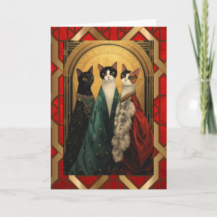 Art Deco-Katzen in der Oper Karte