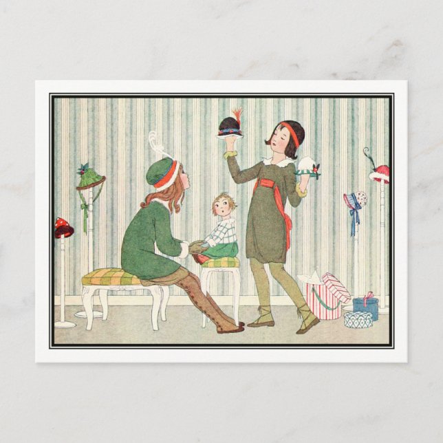 Art Deco Kaufen Hats von H. Willebeek Le Mair Postkarte (Vorderseite)