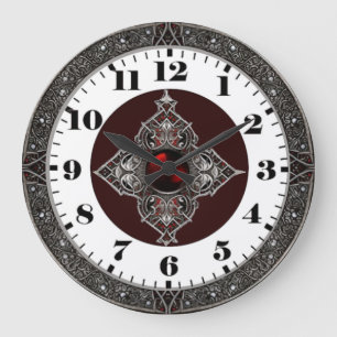 Art Deco Keltisch Große Wanduhr