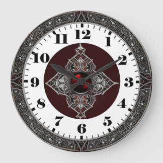 Art Deco Keltisch Große Wanduhr
