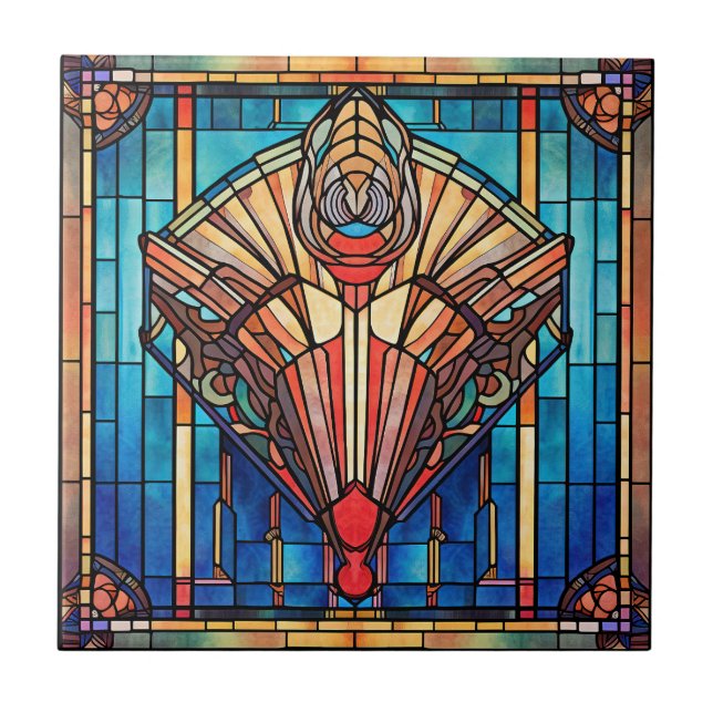 Art Deco Keramikfliese (Vorderseite)