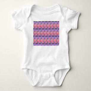 Art-Deco-Kreise und Dreiecke Baby Strampler