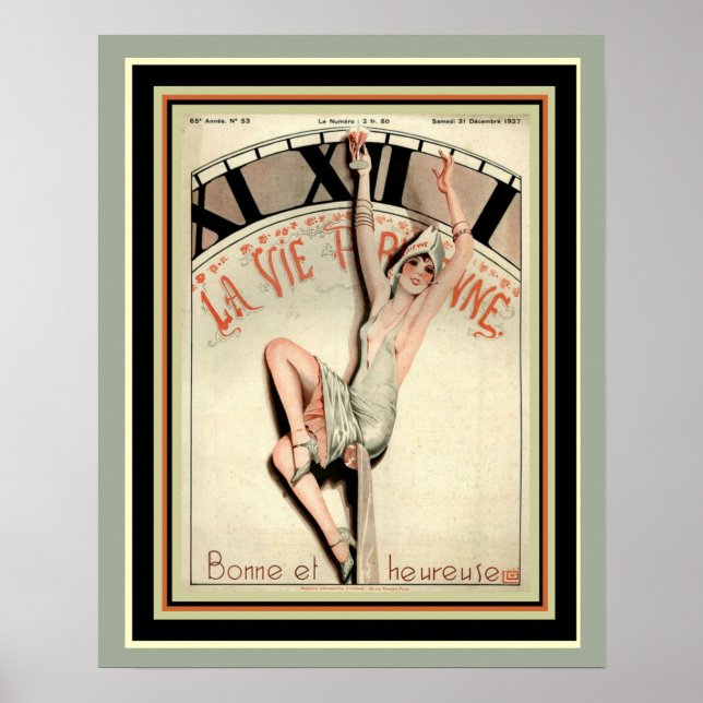 Art Deco La Vie Parisienne 16 x 20 Poster (Vorne)
