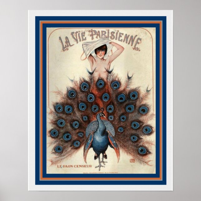 Art Deco La Vie Parisienne 16 x 20 Poster (Vorne)