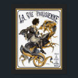 Art Deco La Vie Parisienne Poster der 1920er Jahre<br><div class="desc">Blickfang, rauschende Zwanziger, Art Deco Cover für La Vie Parisienne mit flapper Girl auf einem Drachen. Plakat misst Standard 11x14 (abgebildet). Ebenfalls erhältlich in Standard 16x20, kundenspezifische Größen, sowie Leinwand.</div>