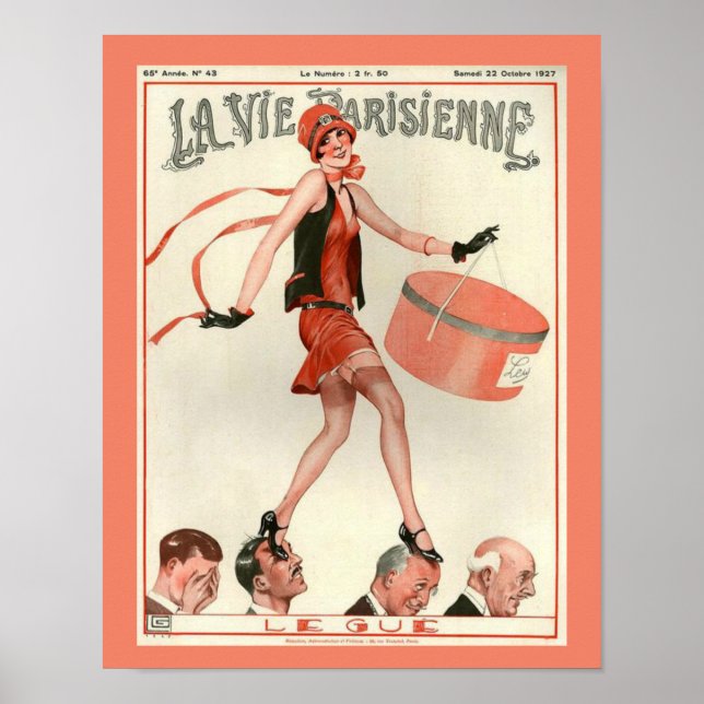 Art Deco La Vie Parisienne Poster der 20er Jahre (Vorne)