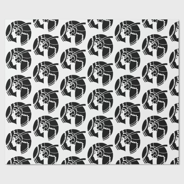 Art Deco Lady Geschenkpapier (Flach)