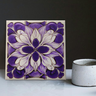 Art Deco Lavendel Wanddekoration Art Nouveau Fliese