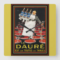 Art Deco Le Daure Ad Wall Clock