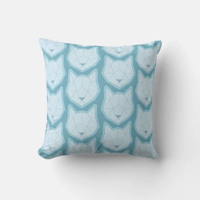Art Deco - leise Katze Kissen (Vorderseite)