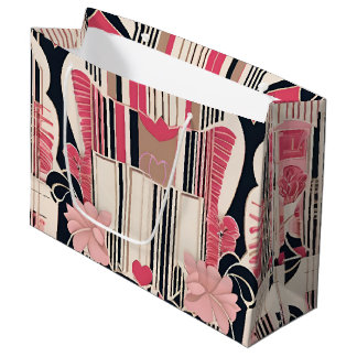 Art Deco Liebe Wrapping Paper Große Geschenktüte