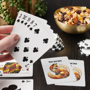 Art Deco Liebhaber anpassbarer Fuchs Spielkarten
