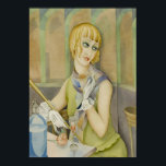 Art Deco - Lili Elbe Portrait von Gerda Wegener Poster<br><div class="desc">Datum: 1928. Lili Elbe von Gerda Wegener. Stil: Jugendstil (modern),  Art Déco.</div>