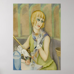 Art Deco - Lili Elbe Portrait von Gerda Wegener Poster
