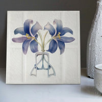 Art Deco Lilly Wine Deco Kunst, Dichtung und Keram