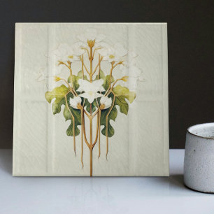 Art Deco Lilly Wine Deco Kunst, Dichtung und Keram Fliese