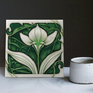 Art Deco Lilly Wine Deco Kunst, Dichtung und Keram Fliese