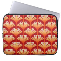 Art Deco Lily, Mandarine Orange und Gold