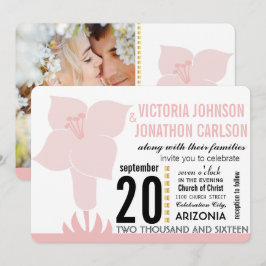 Art Deco Lily Moderne Typografie Einladung