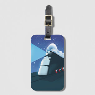 Art Deco Locomotive Gepäckanhänger