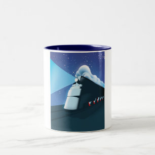 Art Deco Lokomotive Zweifarbige Tasse