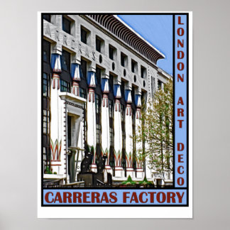 Art Deco London - Carreras Factory Poster