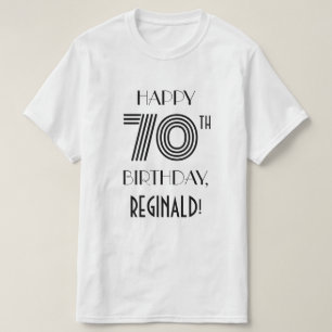 Art Deco Look 70. Geburtstagsparty Shirt