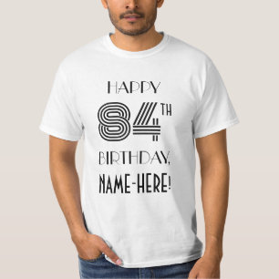 Art Deco Look 84. Geburtstagsparty Shirt