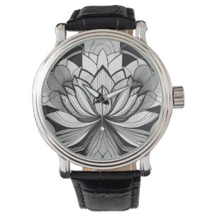 Art Deco Lotus eWatch Armbanduhr