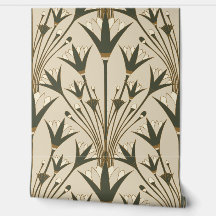 Art Deco Lotus - Jakobsmuschel-Lotus - Braun und G