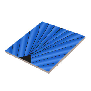 Art Deco Lüfter Design Deep Blue Tile Fliese