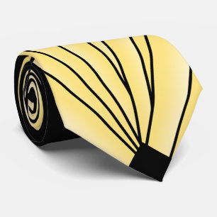 Art Deco Lüfter Design Gelbe Neck Tie Krawatte