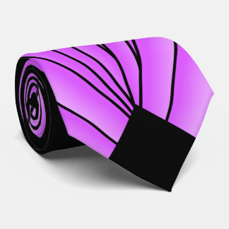 Art Deco Lüfter Design Lila Neck Tie Krawatte