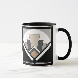 Art-Deco-Lüfterausdruck Tasse