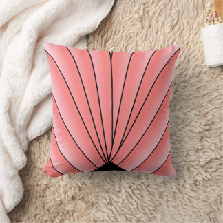 Art Deco Lüfterdesign rosa Kissen