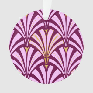 Art-Deco-Lüftermuster - orchid und lila Ornament