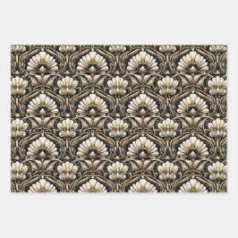 Art Deco Luxe Wrapping Paper Set Geschenkpapier Set