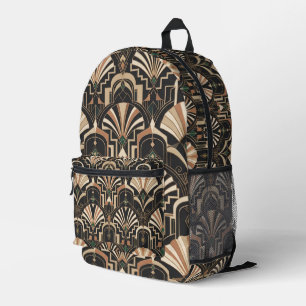 Art Deco Luxus-Rucksack Bedruckter Rucksack