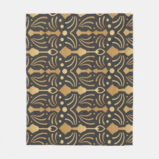 Art Deco Luxus: Vintage japanische Eleganz Fleecedecke