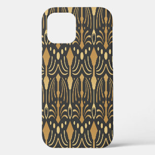 Art Deco Luxus: Vintage japanische Eleganz iPhone 12 Hülle