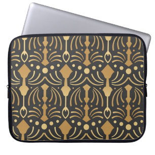Art Deco Luxus: Vintage japanische Eleganz Laptopschutzhülle
