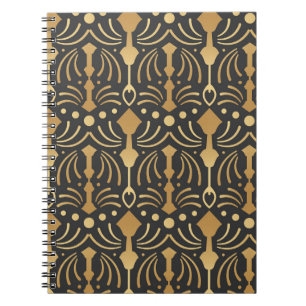 Art Deco Luxus: Vintage japanische Eleganz Notizblock