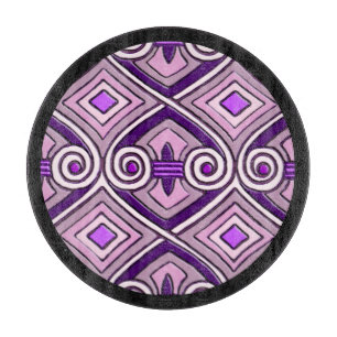 Art Deco macht Persia (helle Purples) Charcuterie Schneidebrett