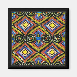 Art Deco macht Persia (mehrfarbig) Magnet