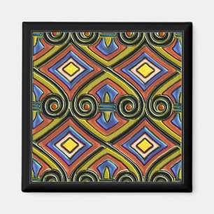 Art Deco macht Persia (mehrfarbig) Magnet