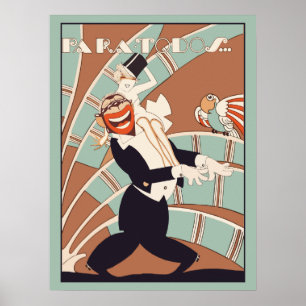 Art Deco-Magazin-Cover Cabaret Poster